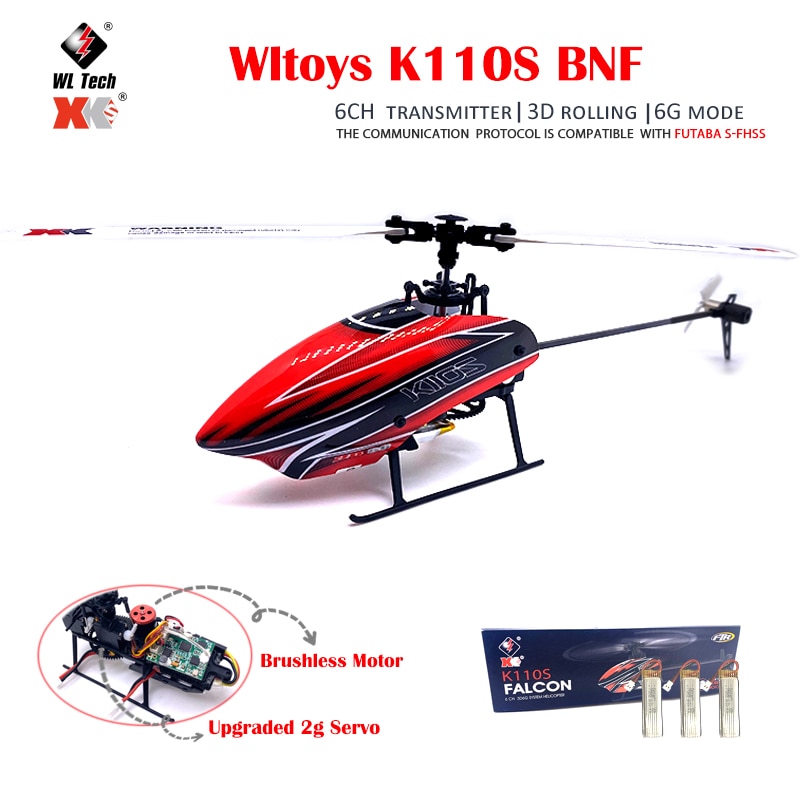 Wltoys-XK K110s RC ︮ BNF 2.4G 6CH 3D 6G ý..